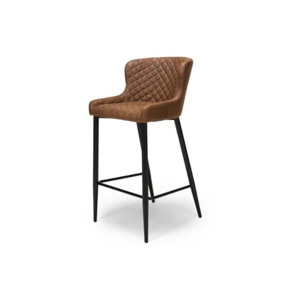 Charlie Bar Stool In Grey/Tan - Reduced Today-Renaissance Design Studio