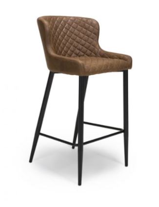 Charlie Bar Stool In Grey/Tan - Reduced Today-Renaissance Design Studio