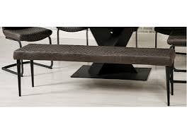 CHARLIE BENCH IN PU in tan or charcoal reduced to clear instore-Renaissance Design Studio