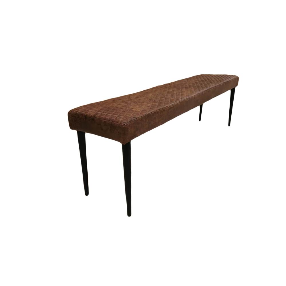 CHARLIE BENCH IN PU in tan or charcoal reduced to clear instore-Renaissance Design Studio