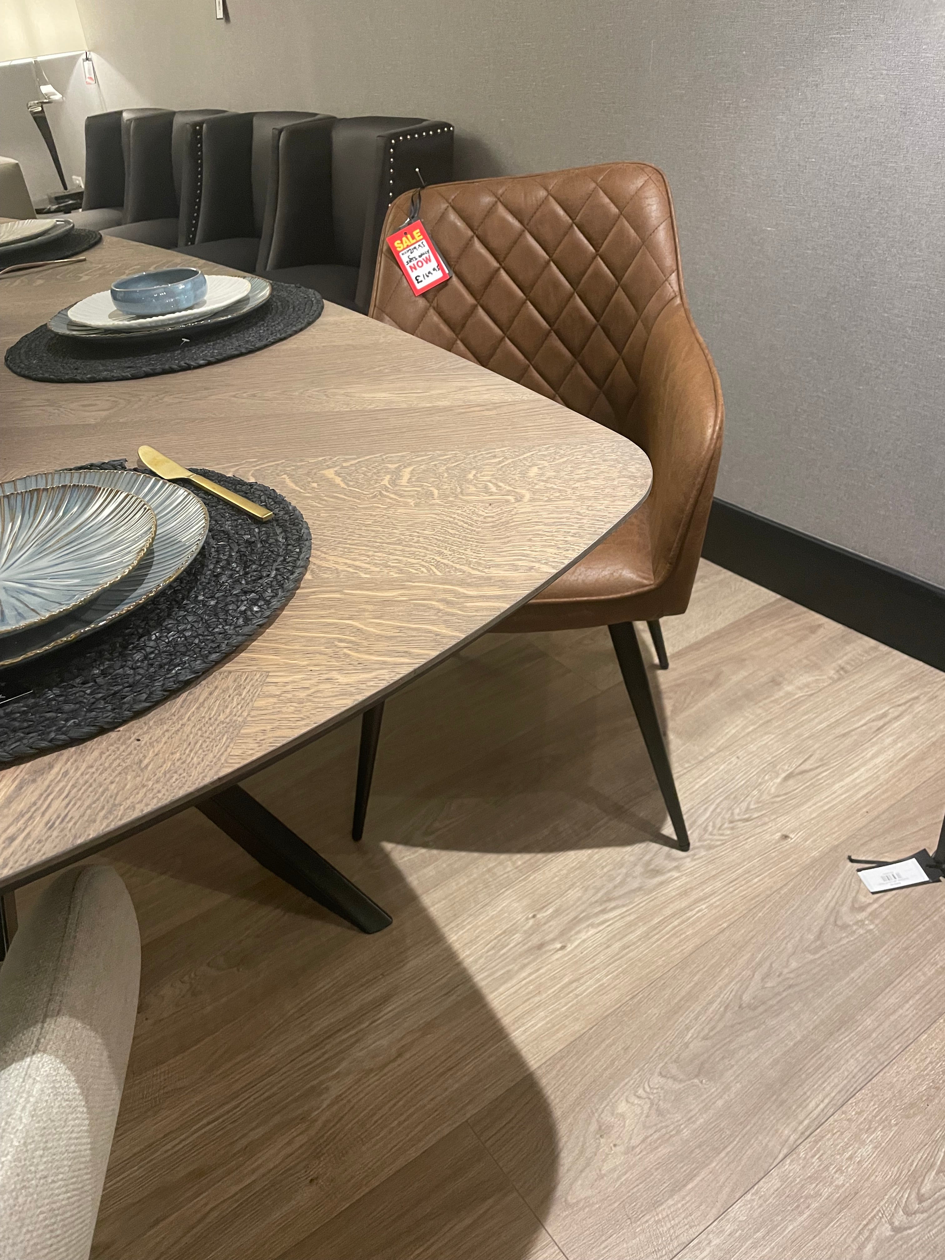 Charlie faux leather Dining Chair REDUCED-Dining Chair-Renaissance Design Studio