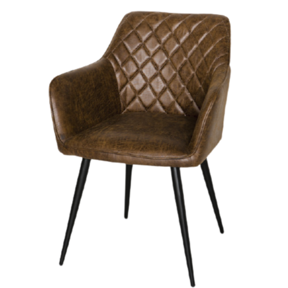 Charlie faux leather Dining Chair REDUCED-Dining Chair-Renaissance Design Studio