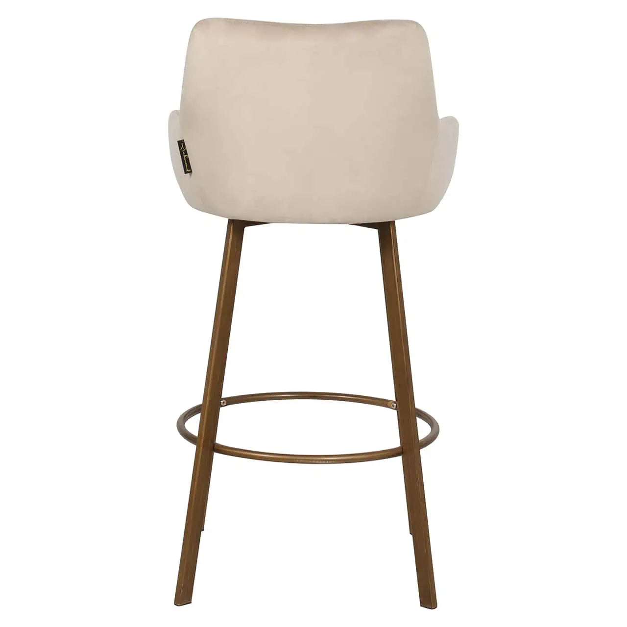 Chrissie bar stool in khaki-Stool-Renaissance Design Studio