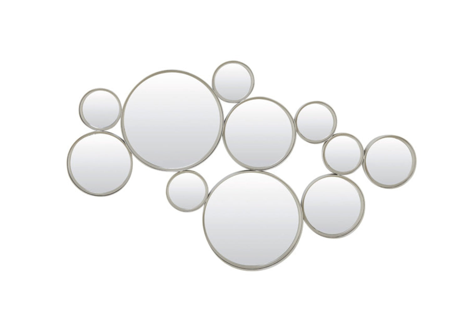 Circles LL Mirror Taupe Grey REDUCED for collection-Renaissance Design Studio