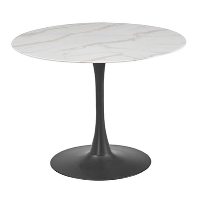 Circuit round white bistro table 100 or 80 cm