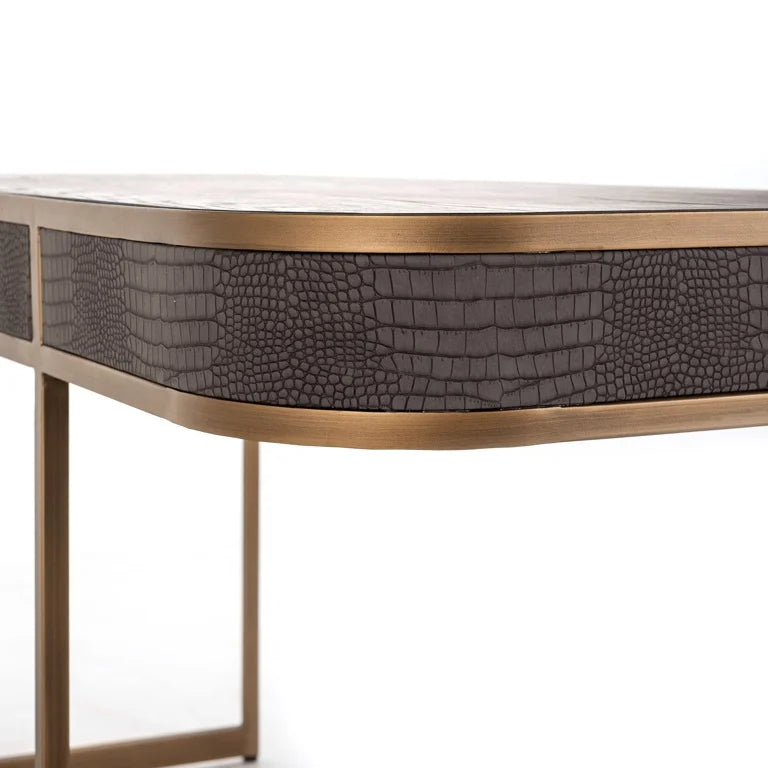 Classic Modern 2 Drawer Desk-Renaissance Design Studio