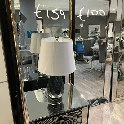 Clearance Mirror view in clearance depot Black with gold beads €159.95. Was €210