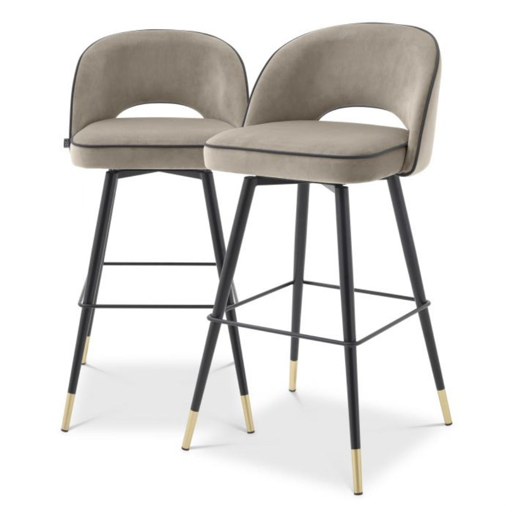 Cliff Bar & Counter Stools by Eichholtz priced grand sale price view Instore-Renaissance Design Studio