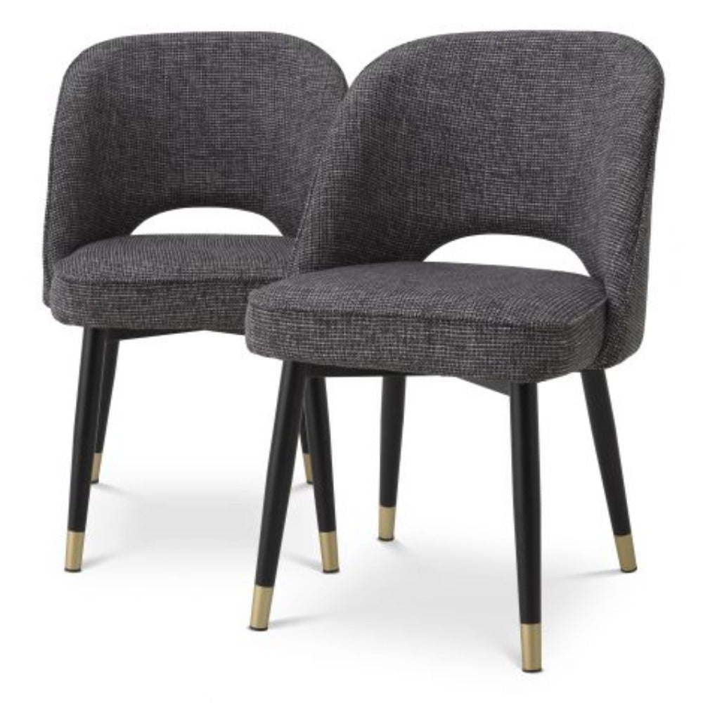 Cliff dining chairs set of 2 by Eichholtz save 30% on stock-Kitchen & Dining Room Chairs-Renaissance Design Studio