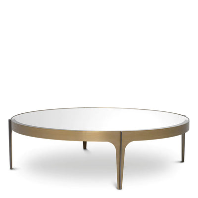 Coffee table Artemis brushed brass large coffee table by Eichholtz