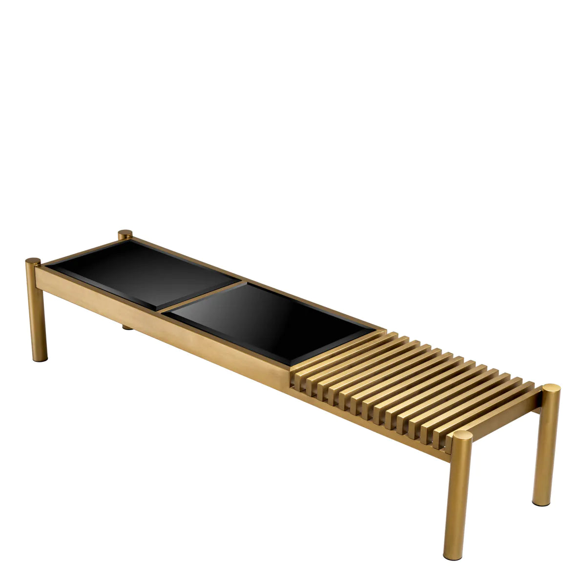 Coffee Table Bibi Brushed brass finish by Eichholtz-Coffee Table-Renaissance Design Studio