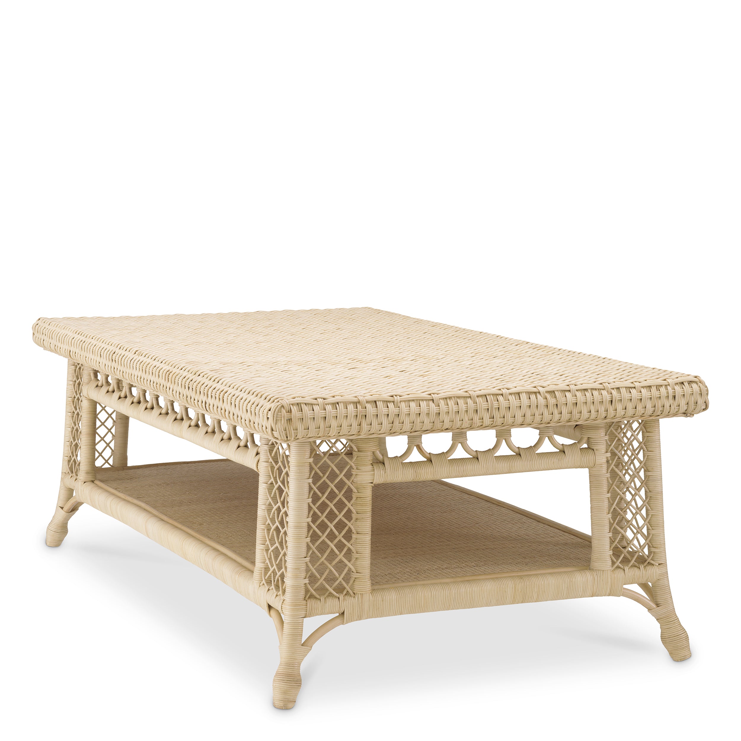 Coffee Table Saba Natural Rattan by Eichholtz-Renaissance Design Studio