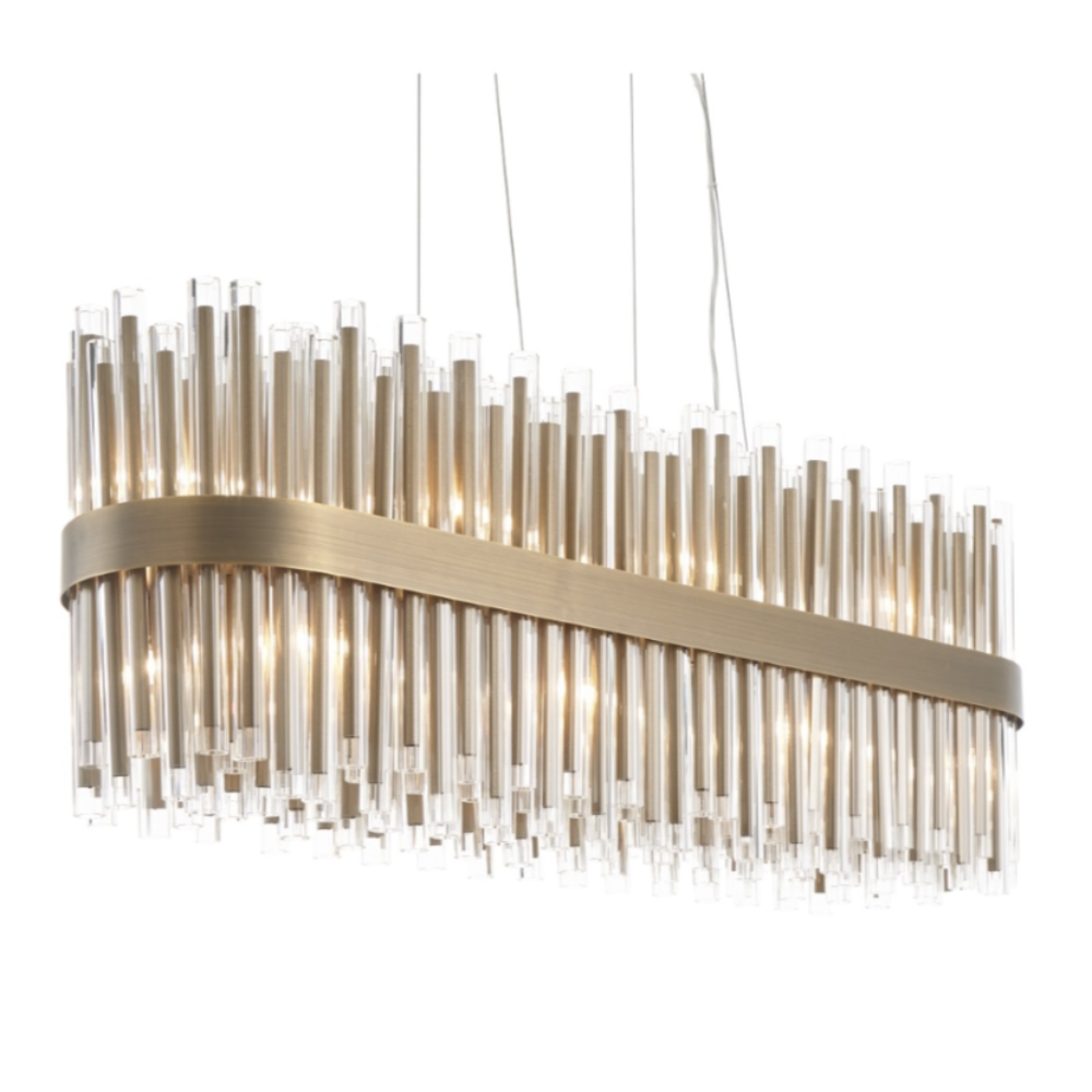 Camden Club Long Chandelier reduced-Renaissance Design Studio