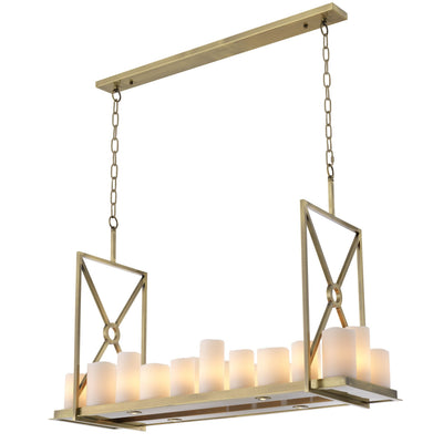 Commodore Brass Chandelier R/C by Eichholtz