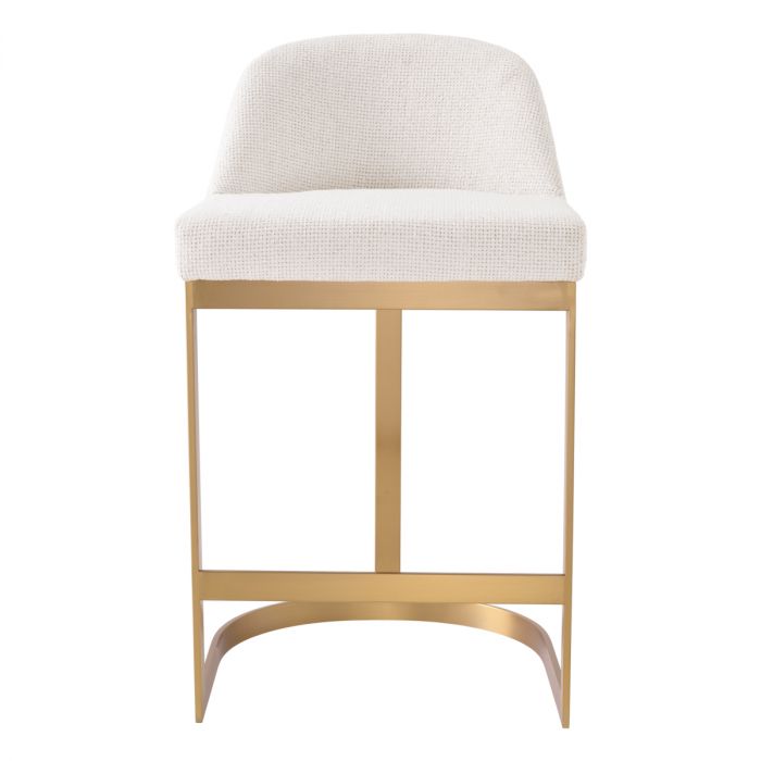 Condos counter stool in gold with lyssa seat by Eichholtz-counter stool-Renaissance Design Studio