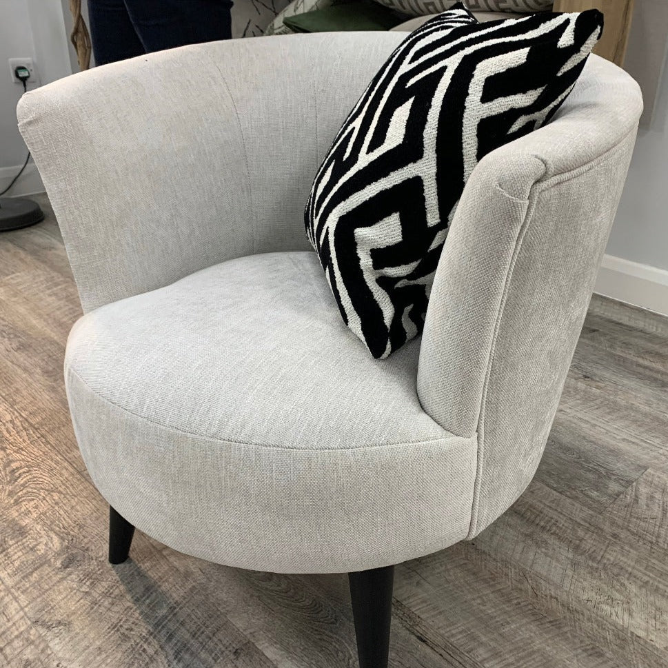Conrad accent armchair custom made in selection of grade b fabrics and other choices-Renaissance Design Studio