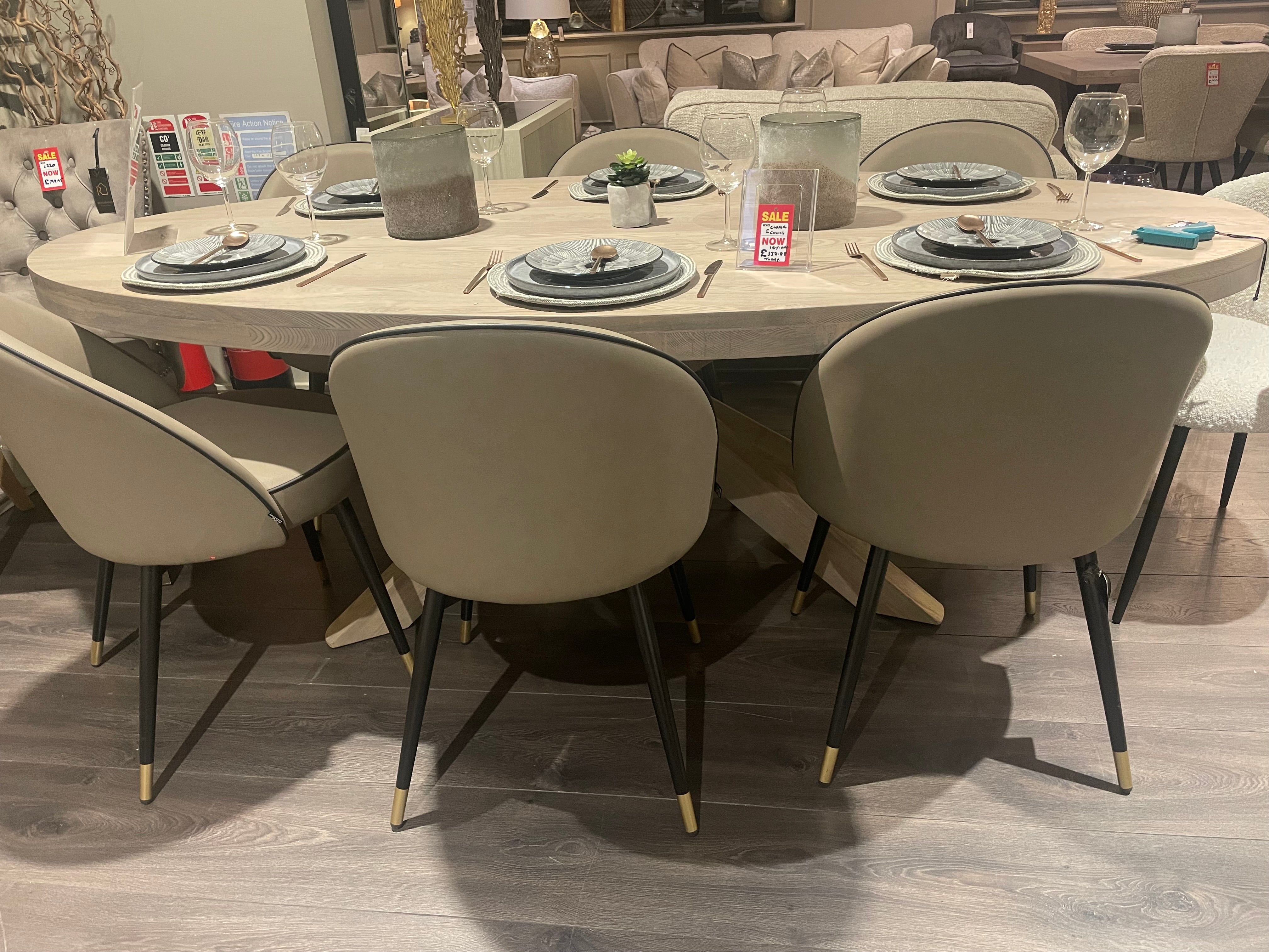 Cooper faux leather dining chair by Eichholtz set of 2-Renaissance Design Studio
