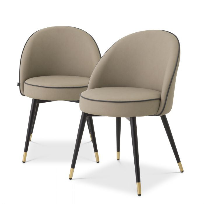 Cooper faux leather dining chair by Eichholtz set of 2-Renaissance Design Studio