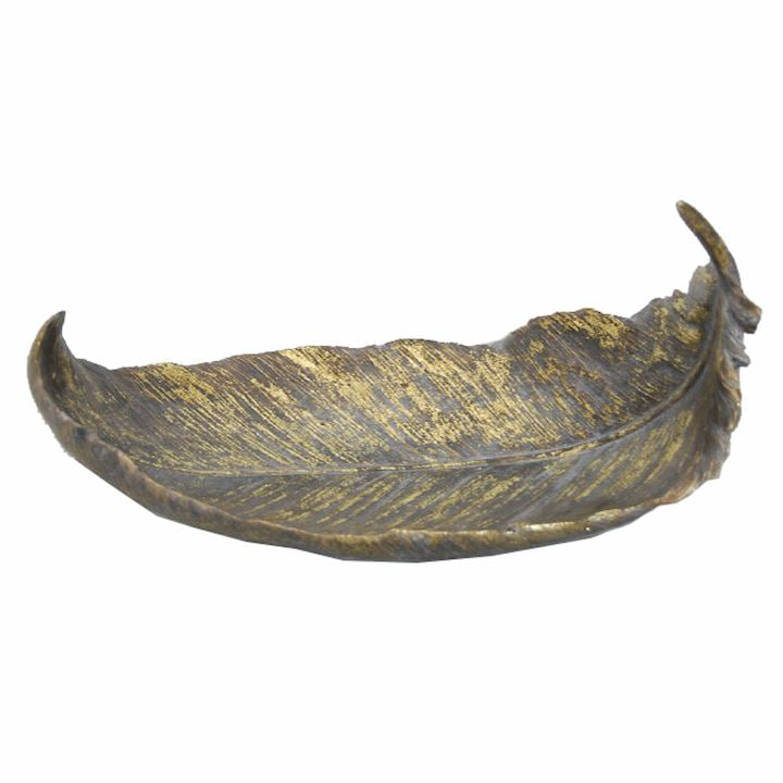 Copper Feathered Leaf with distressed finish-Renaissance Design Studio