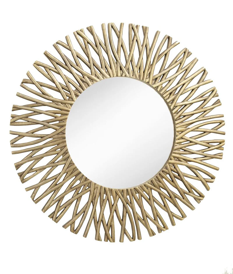 Corran Mirror Antique Brass By RV Astley-Renaissance Design Studio