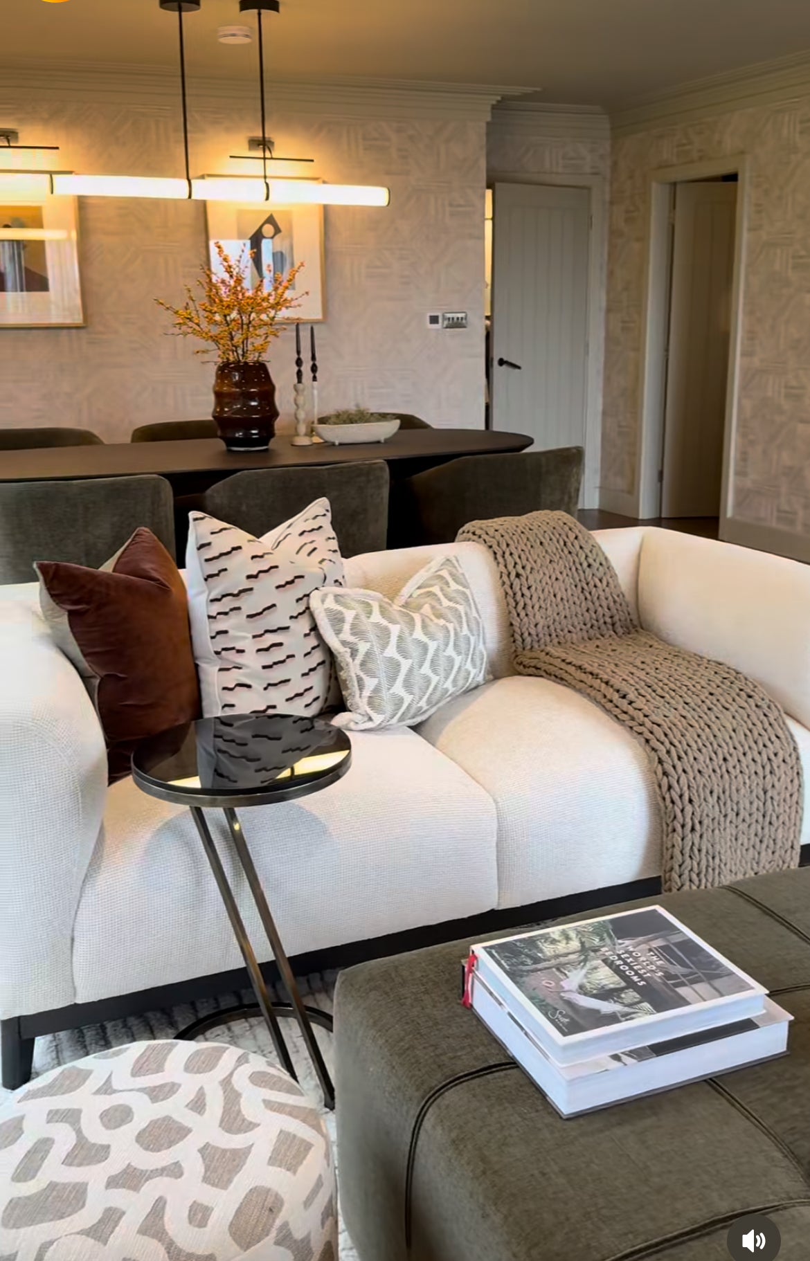 Corso Off White Designer Sofa By Eichholtz In Stunning Lyssa Fabric-Renaissance Design Studio