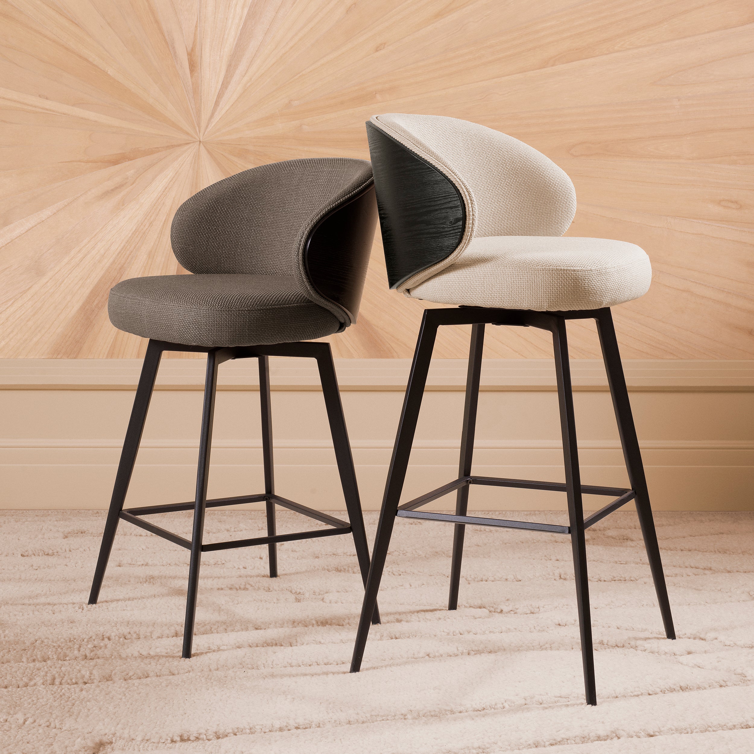 Counter Stool Camerota with Swivel Base by Eichholtz-Counter Stools-Renaissance Design Studio