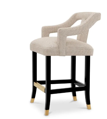 Counter Stool Roumier - The Met by Eichholtz-Renaissance Design Studio