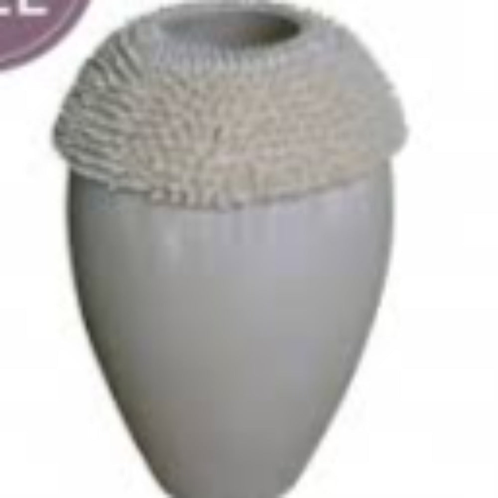 Cream Sea Urchin Vase-Renaissance Design Studio