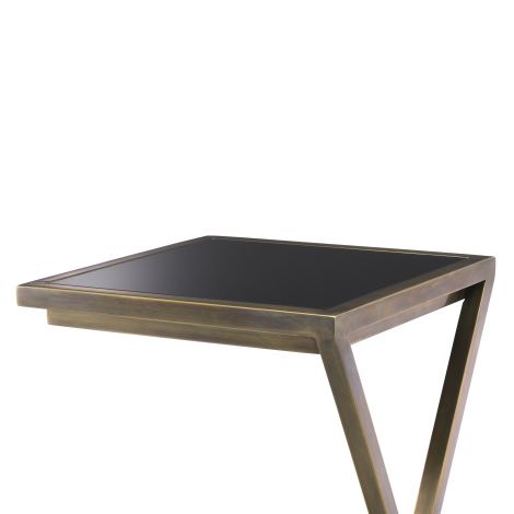 Cross Side Sofa Table in Vintage Brass by Eichholtz reduced !-Renaissance Design Studio