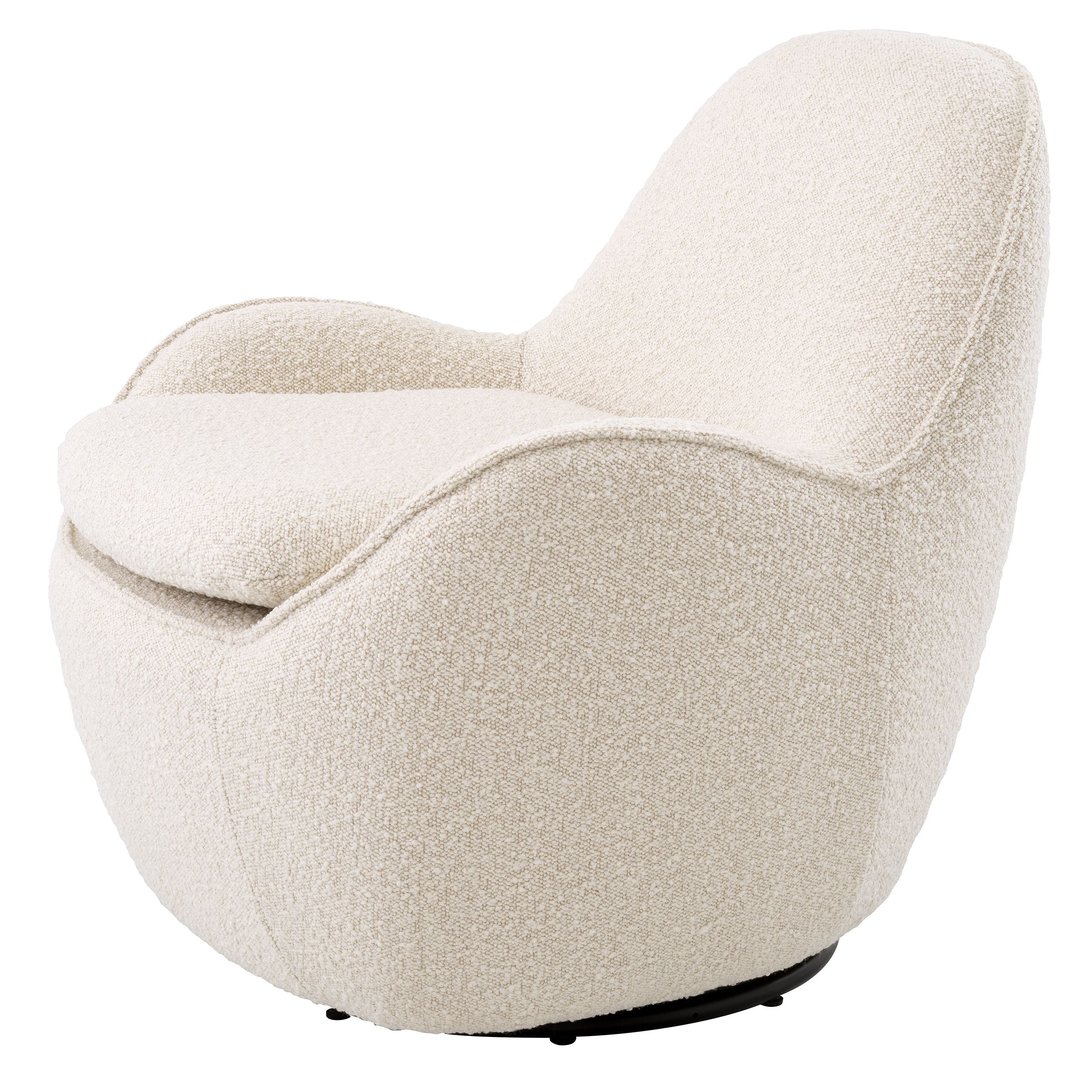 Cupid chair in cream boucle by Eichholtz-Renaissance Design Studio