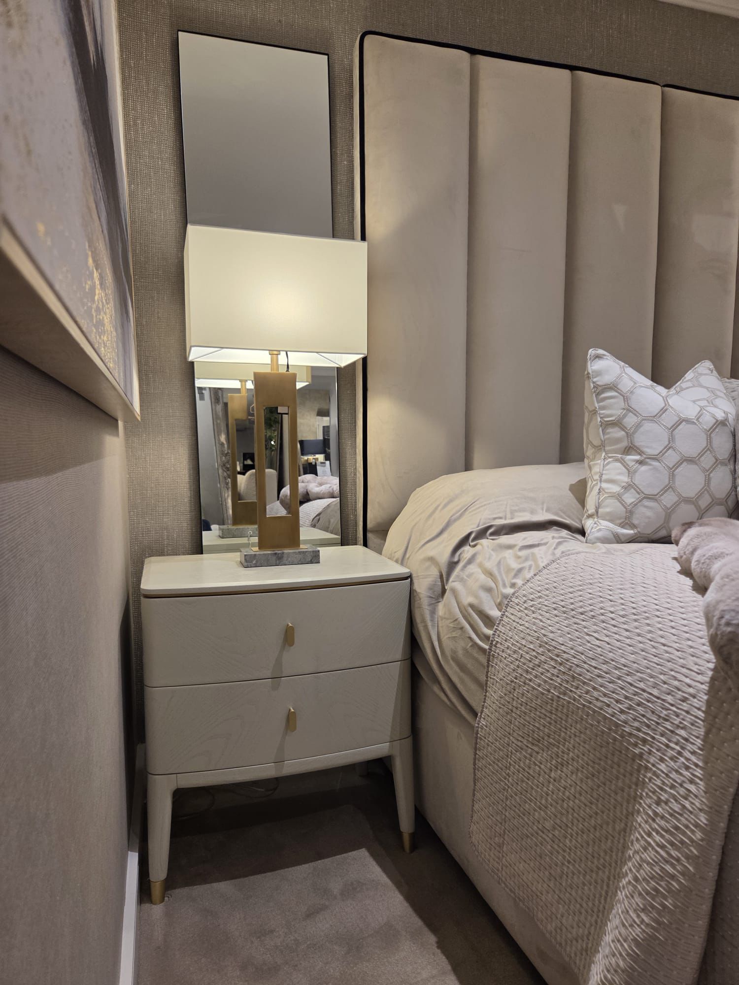 Custom Belle Bed frame with super High Headboard-Renaissance Design Studio