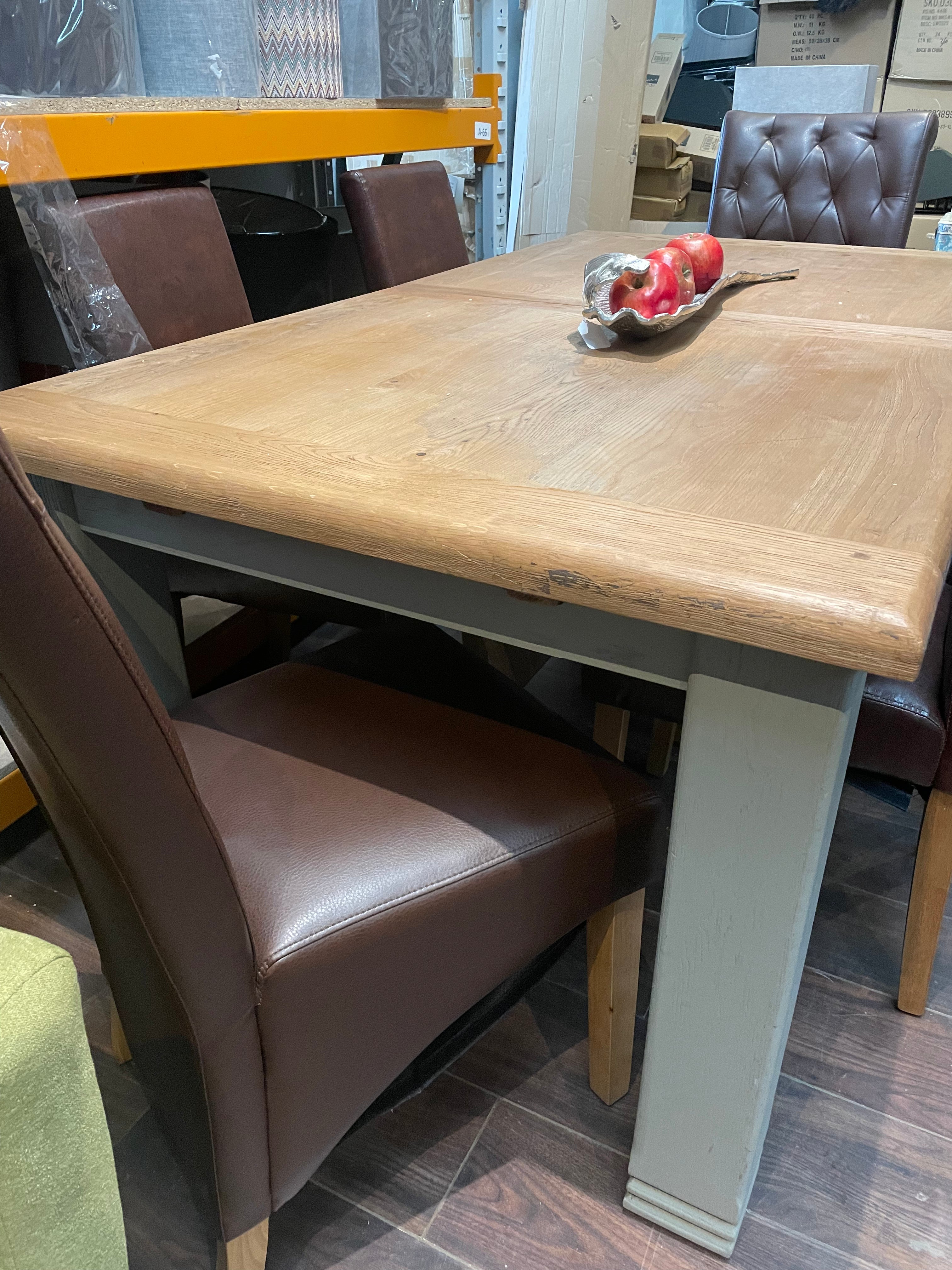 Daniel oak table ex display on clearance-Renaissance Design Studio