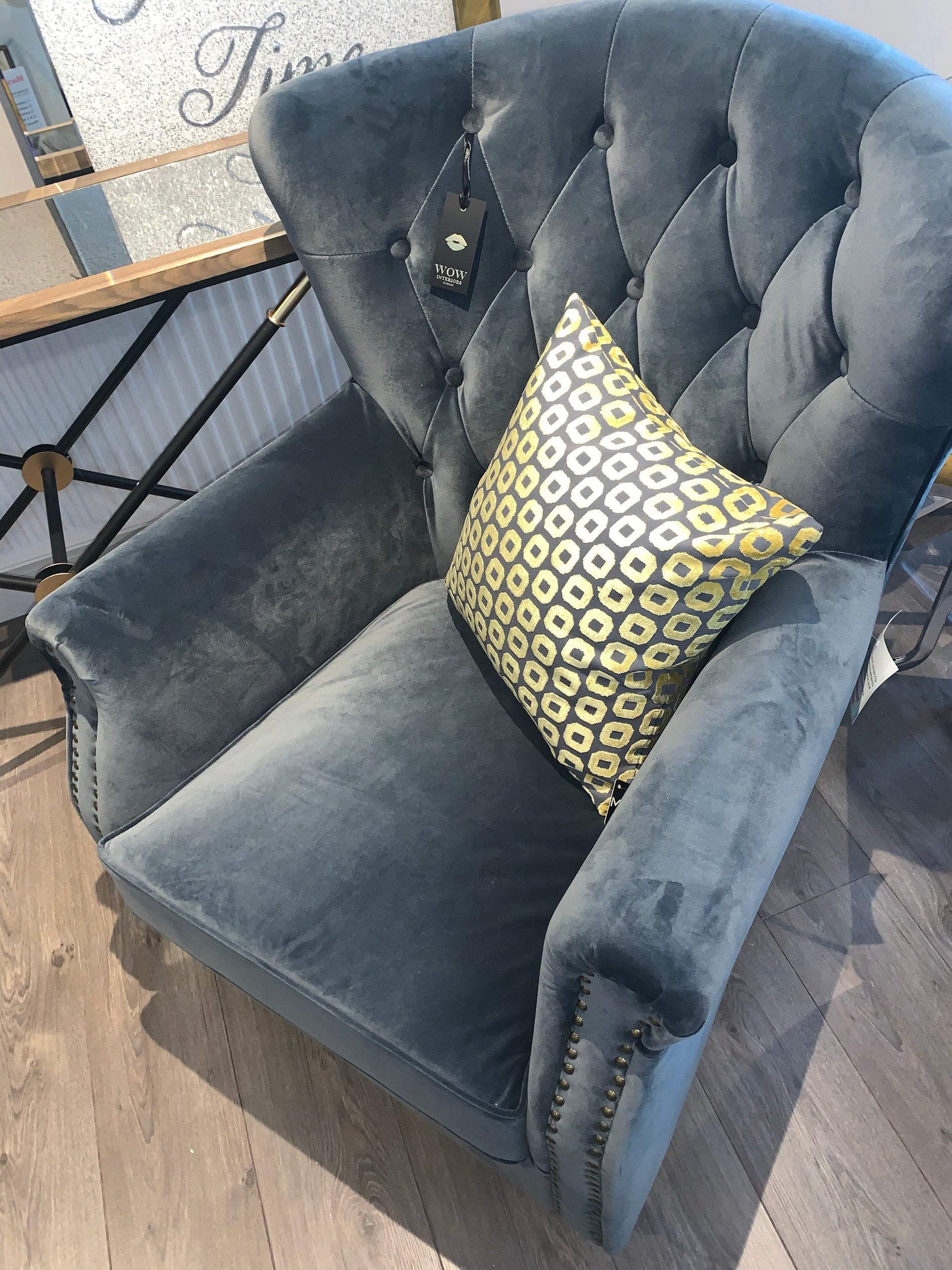 Darby Round footstools large velvet-Footstool-Renaissance Design Studio