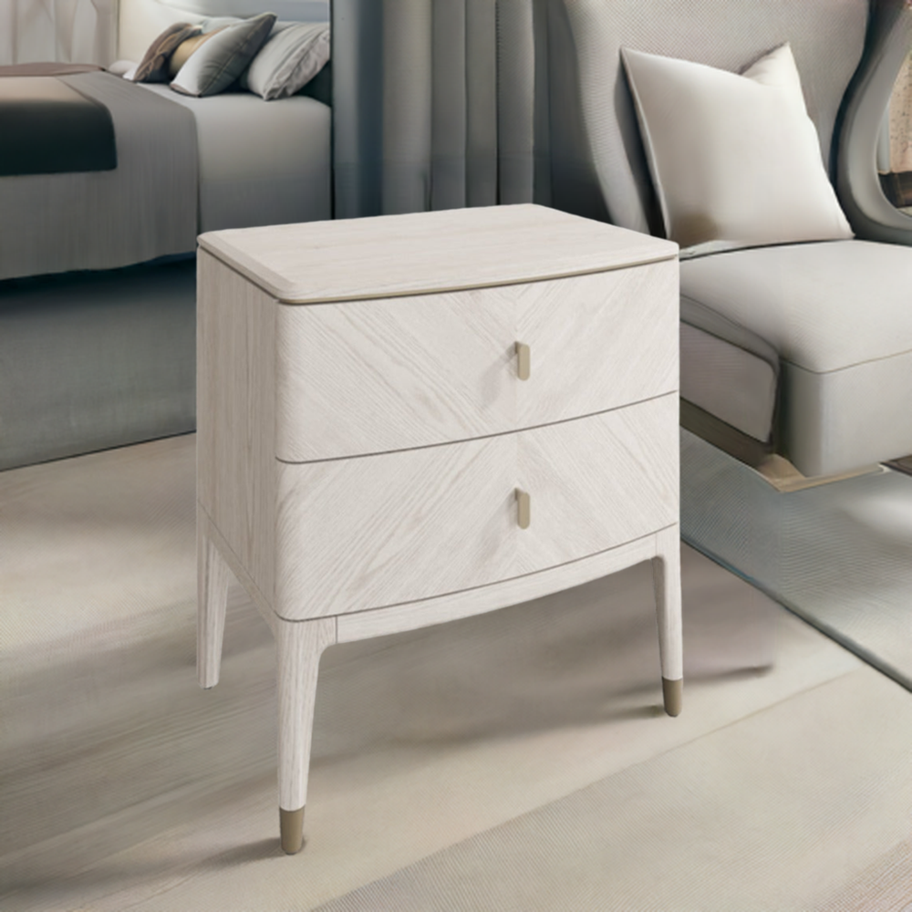 Darcy 2 drawer luxury Bedside cabinet reduced price today