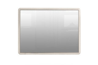 Darcy rectangle mirror in Ebony or stone. 80 x 106cm-Renaissance Design Studio