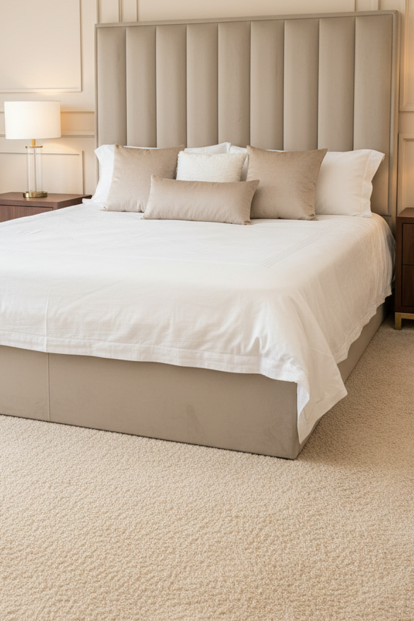 Delta Full wall height Emperor headboard XXL size . MEGA SALE item sold as seen in showroom-Renaissance Design Studio