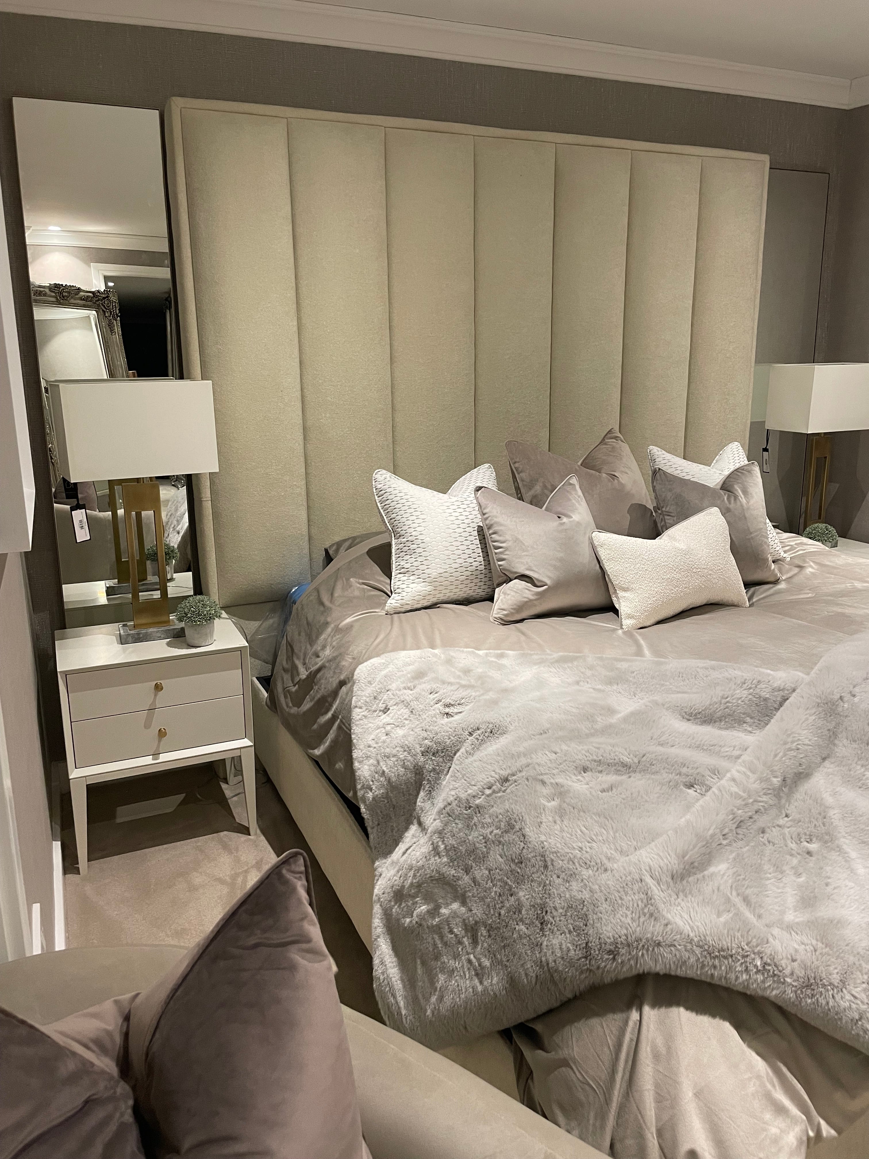 Delta Full wall height Emperor headboard SALE sold as seen-Wall height headboard plus bed-Renaissance Design Studio