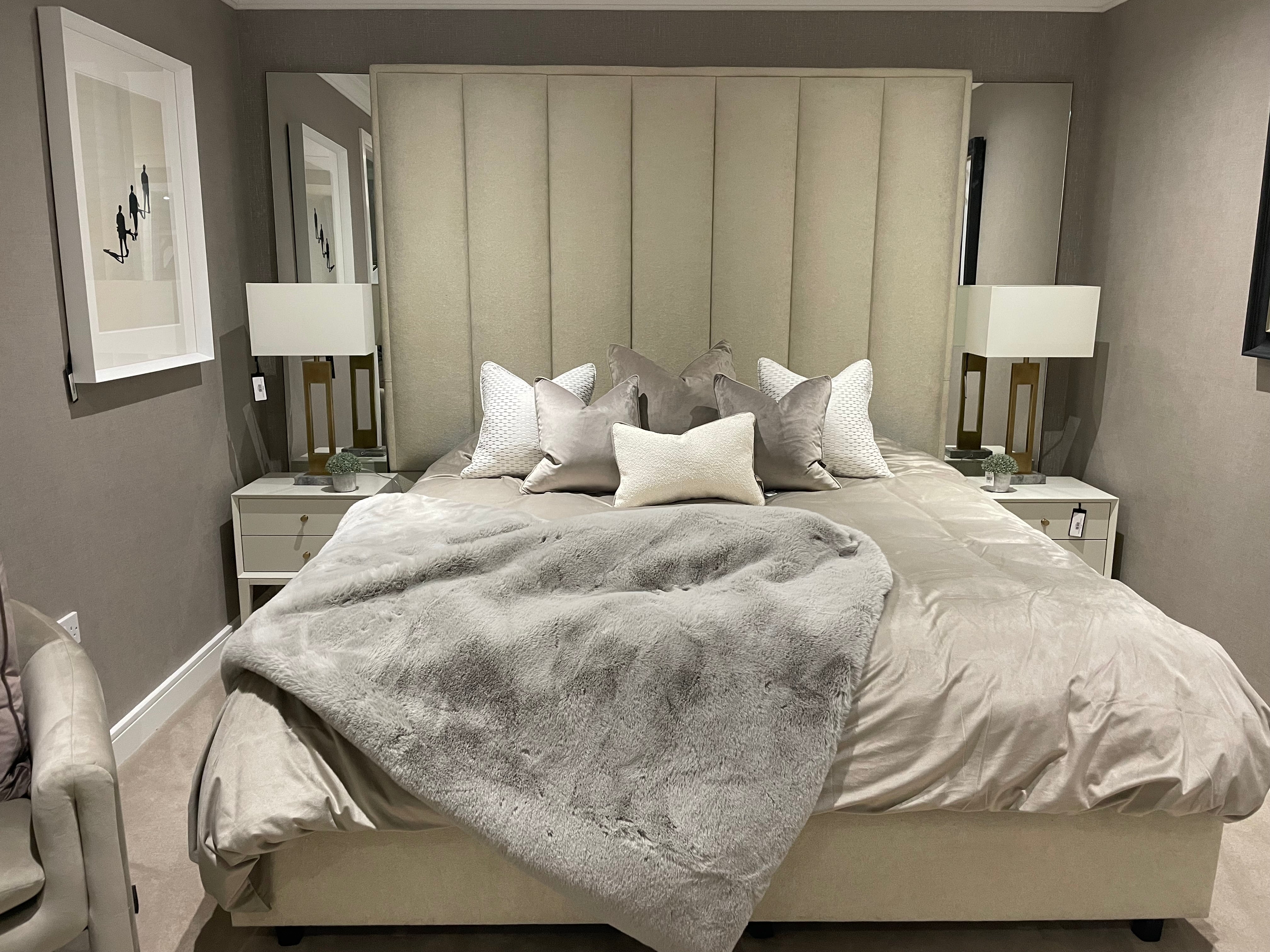 Delta Full wall height Emperor headboard SALE sold as seen-Wall height headboard plus bed-Renaissance Design Studio