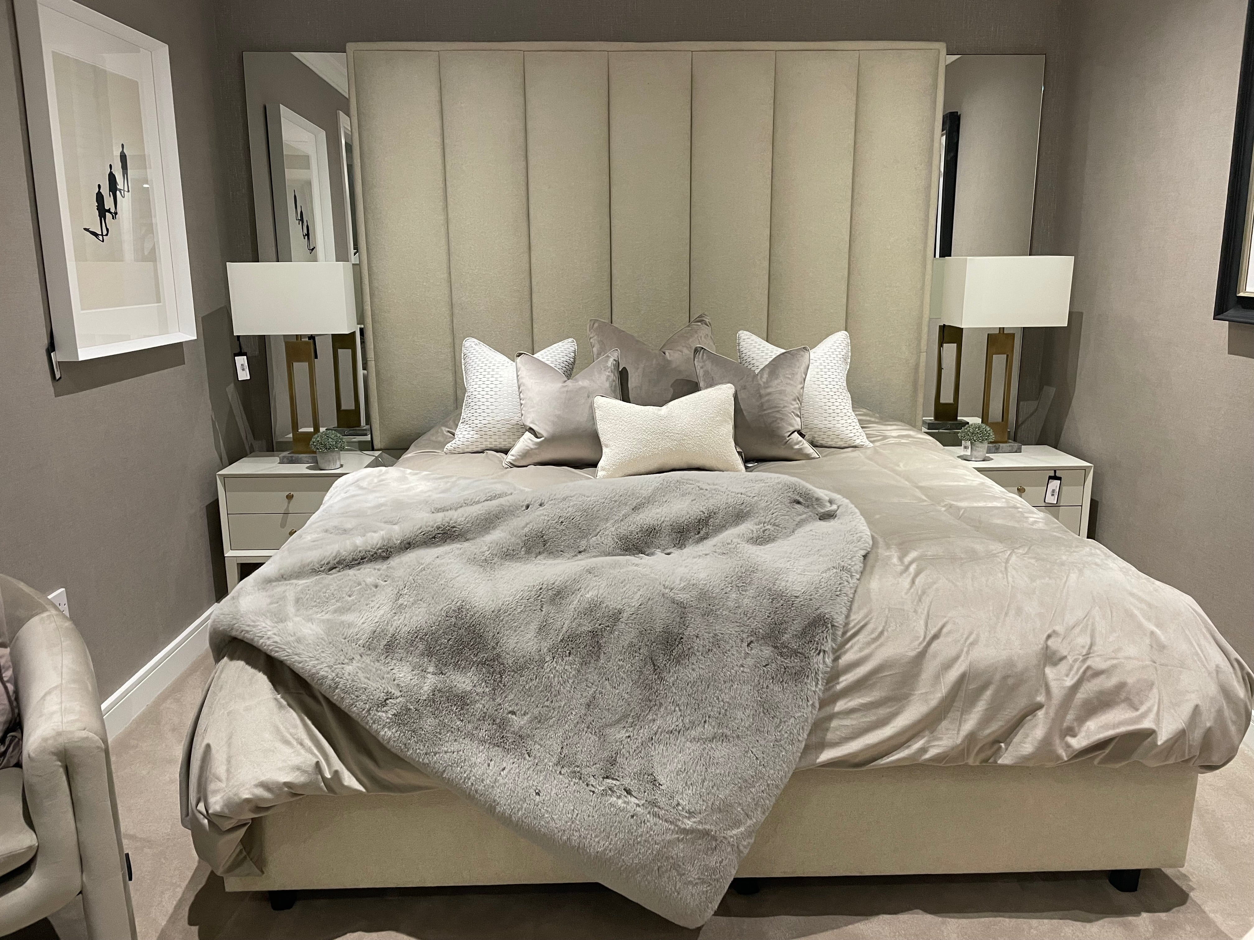 Delta Full wall height Emperor headboard SALE sold as seen-Wall height headboard plus bed-Renaissance Design Studio