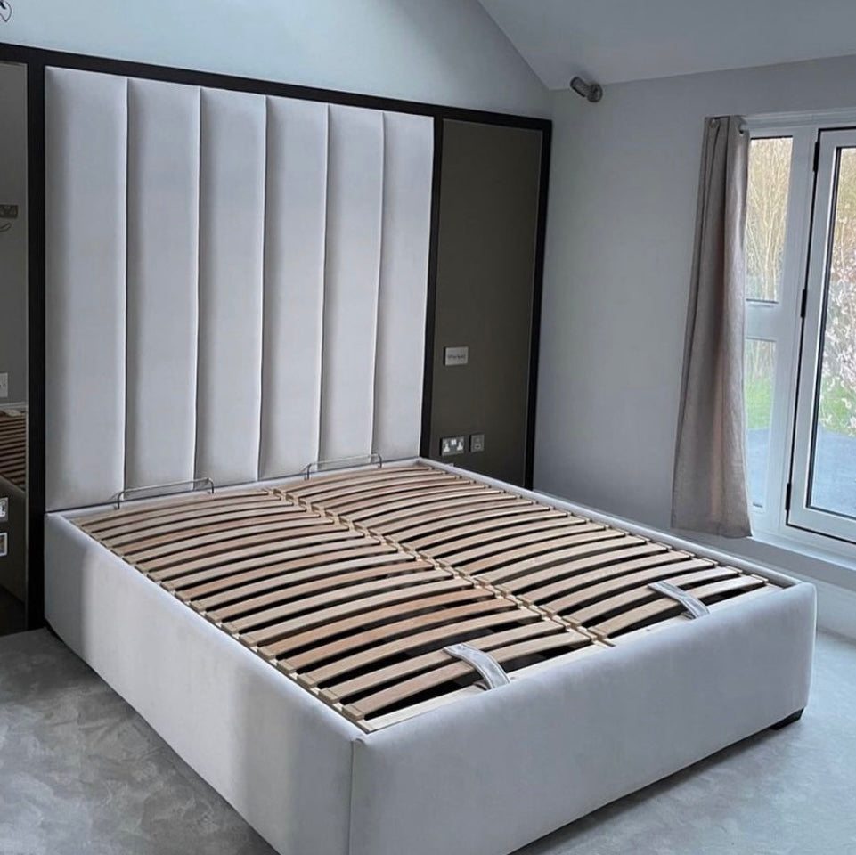 Delta Full wall height Emperor headboard SALE sold as seen-Wall height headboard plus bed-Renaissance Design Studio