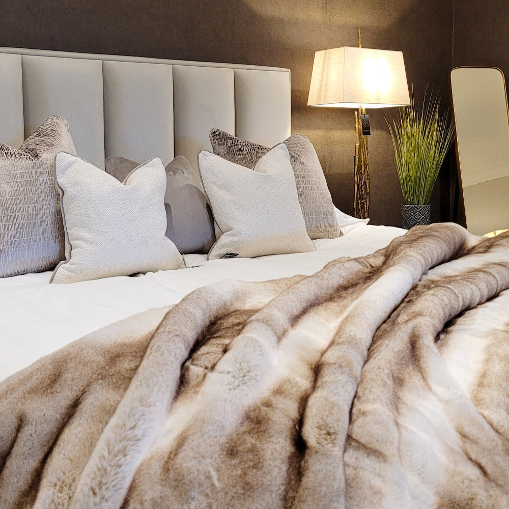 Delta Ottoman gas lift luxury super king 6 ft Bed in plush Cream velvet sold out-ottoman bed-Renaissance Design Studio