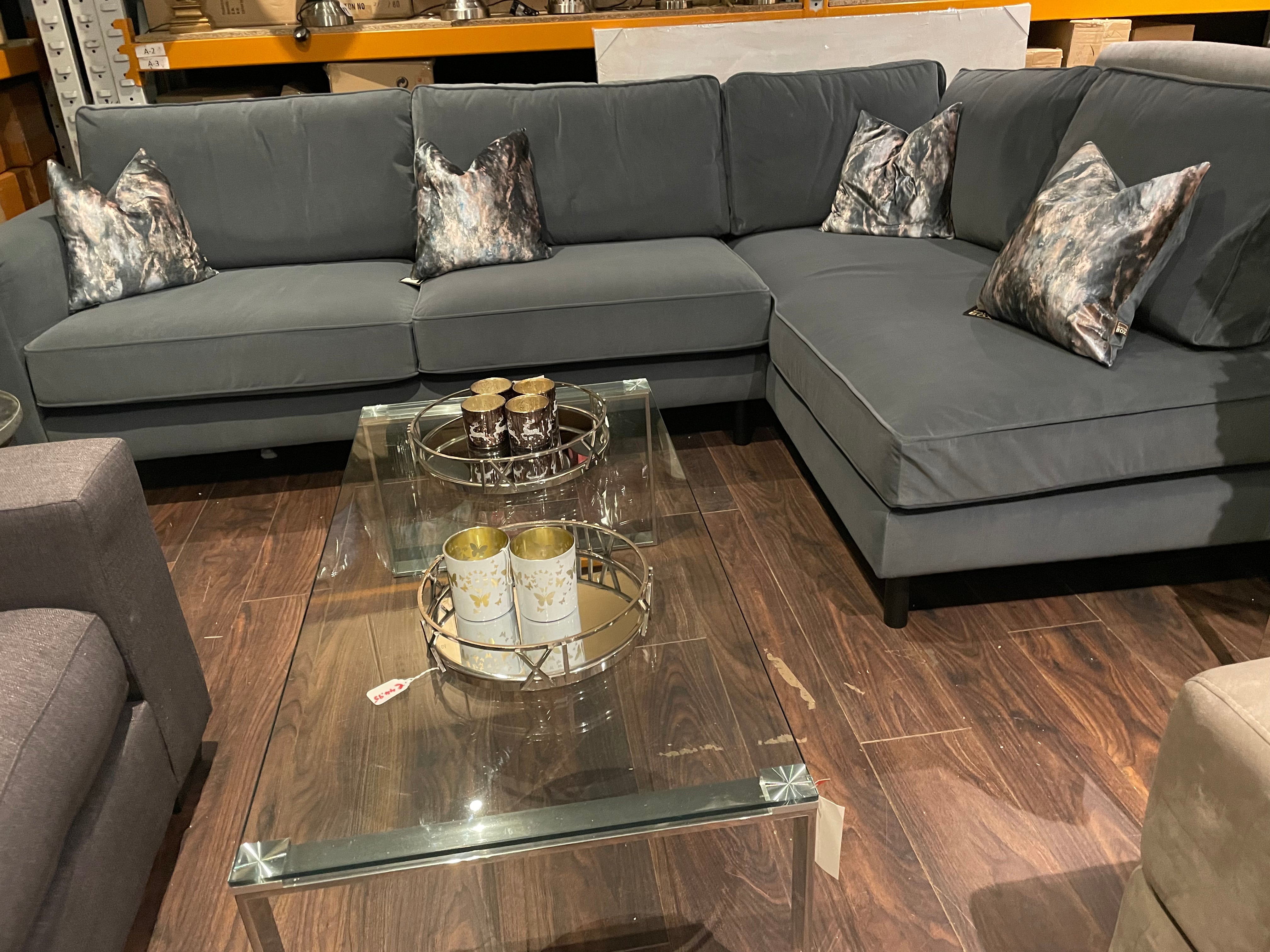 Denby loveseat reduced to clear-Corner group-Renaissance Design Studio