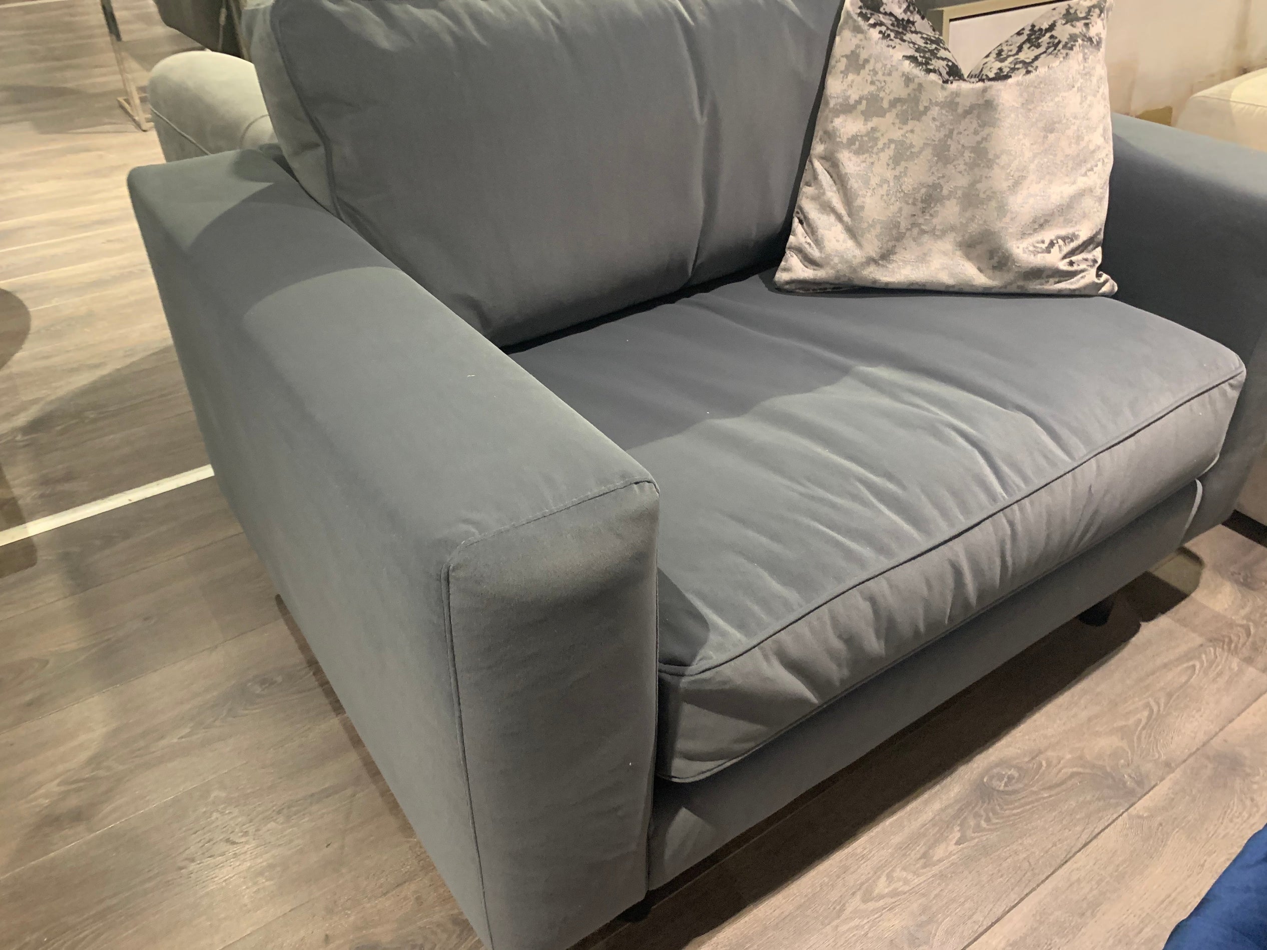 Denby loveseat reduced to clear-Corner group-Renaissance Design Studio