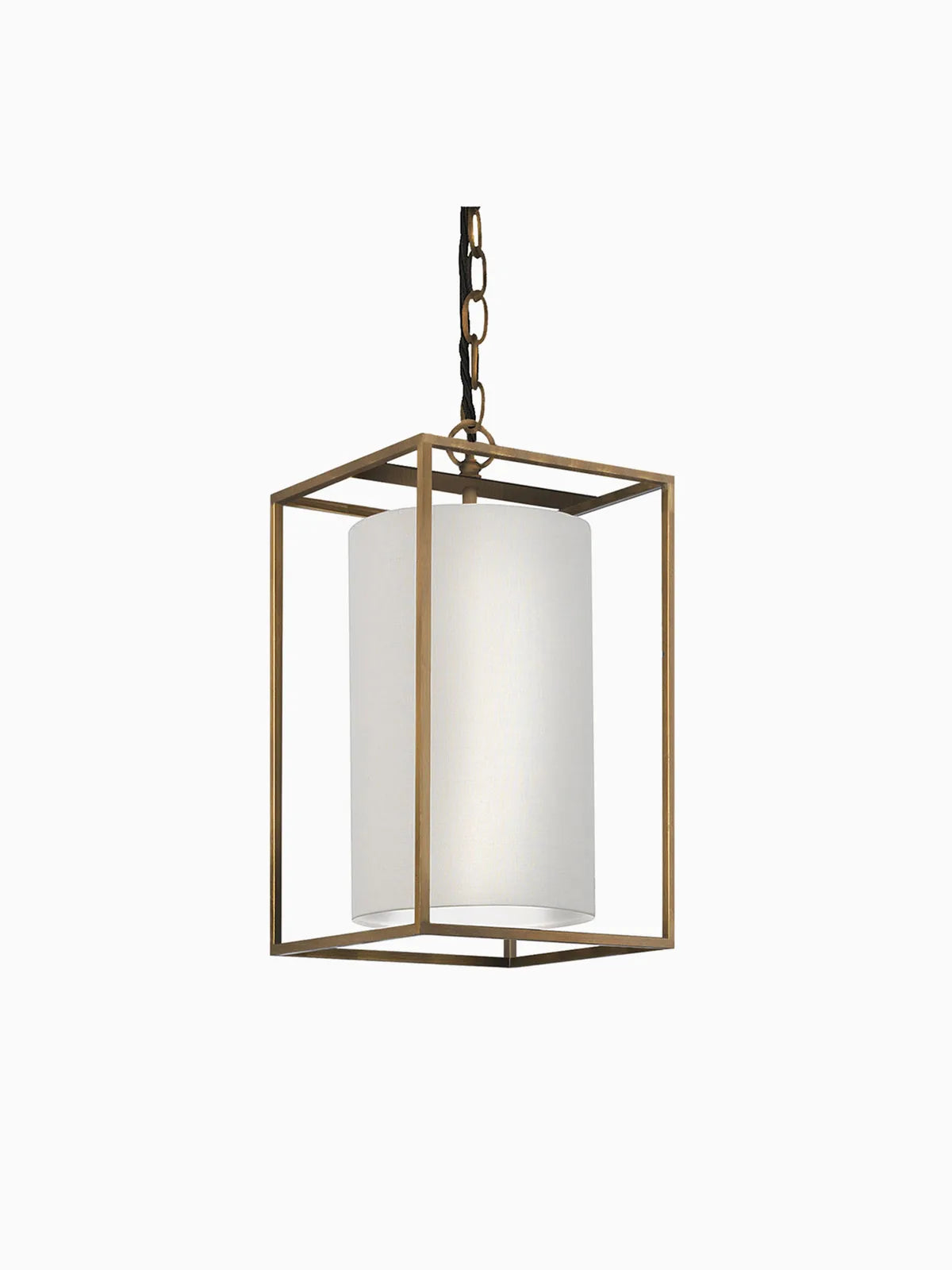 Derwent Medium Lantern In Antiqued Brass - Heathfield Custom Made Lighting-Renaissance Design Studio