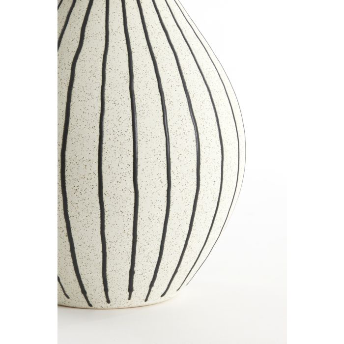Diana Vase Deco ceramics cream-black-Renaissance Design Studio