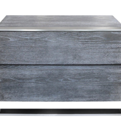 Diego wide 2 drawer bedside nightstand reduced to Less than half price