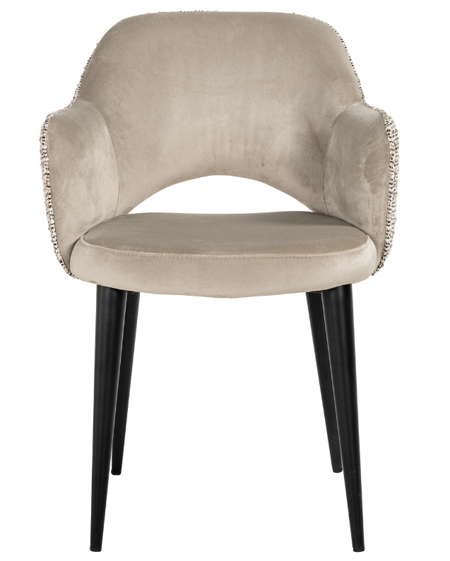 Dining Carver Armchair Tabitha Guinness 2 Tone Fabric. Reduced.-Renaissance Design Studio