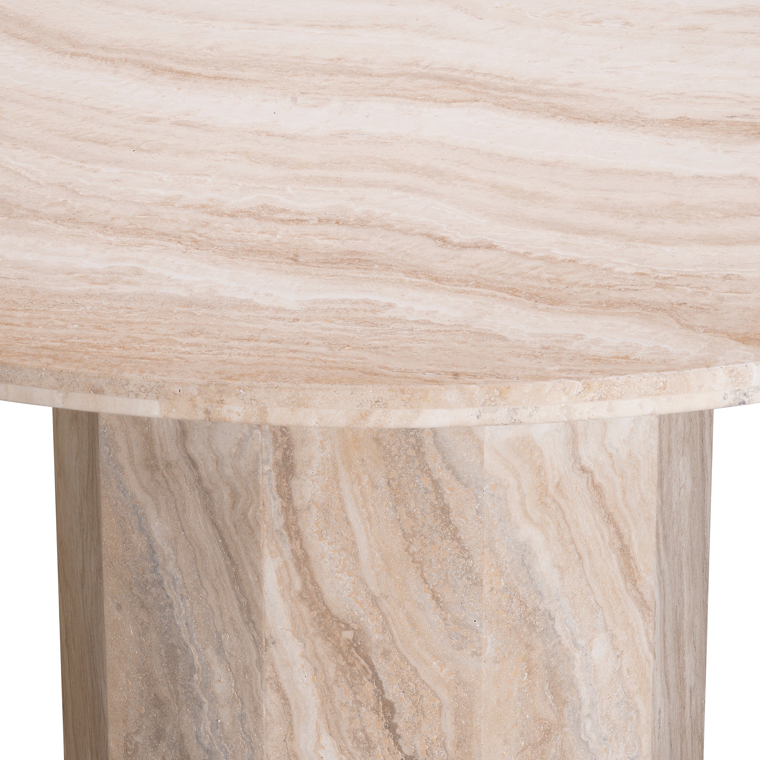 Dining Table Florence In Travertine marble by Eichholtz Ex showroom Save 27%-dining table-Renaissance Design Studio