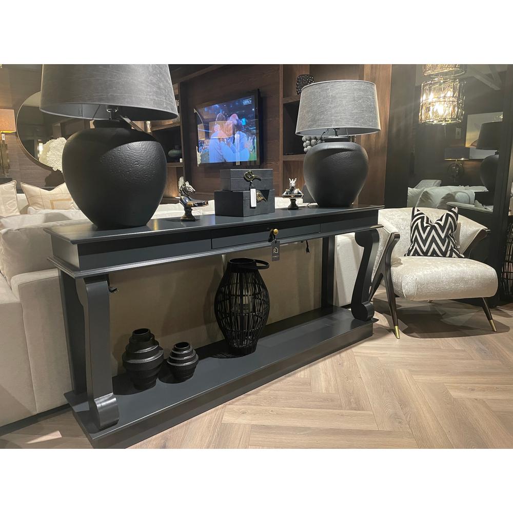 Dione scroll Console Table with 1 Drawer in various bespoke options-Renaissance Design Studio