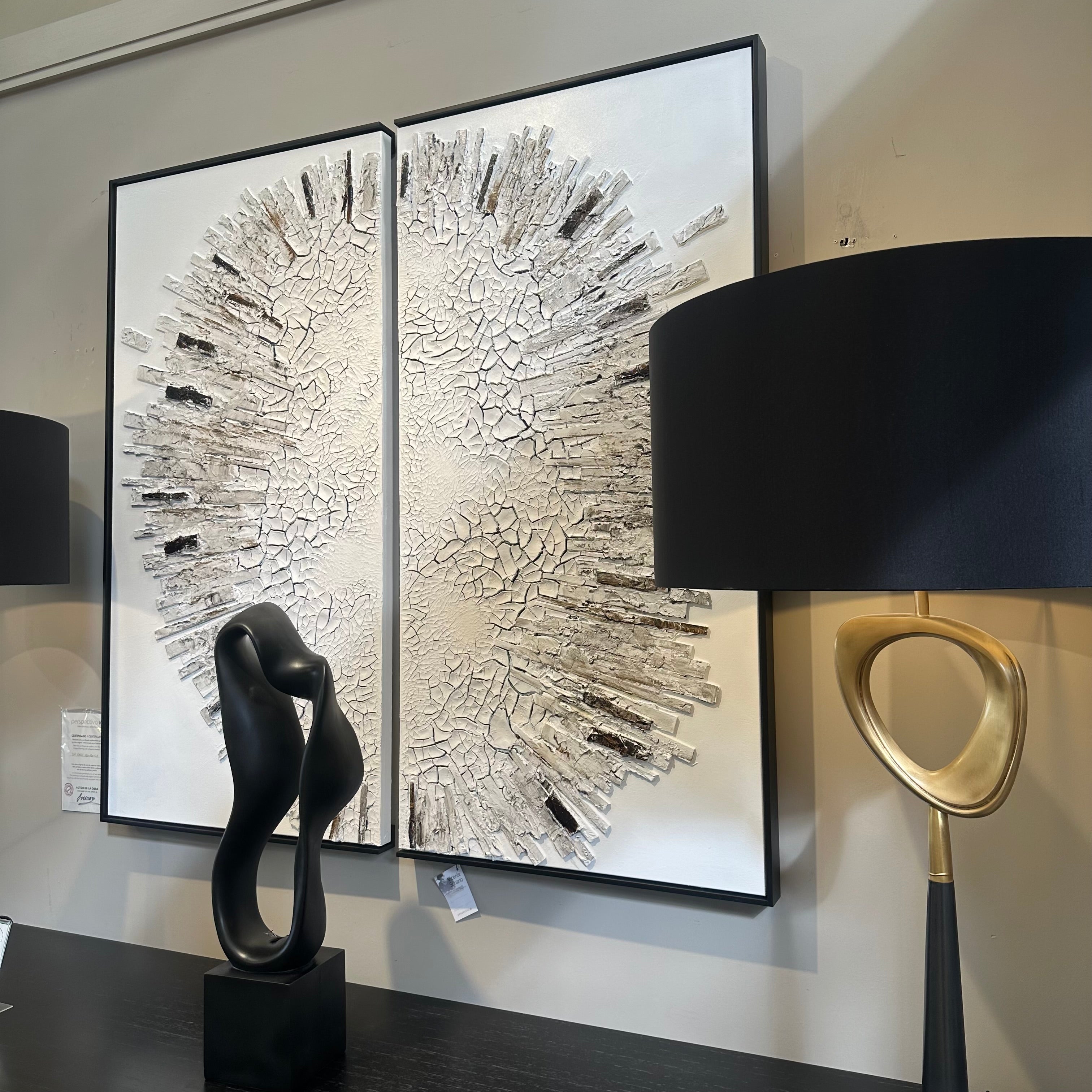 Diptico Icaro Original large Artworks by artist Vicente Soriano-Renaissance Design Studio